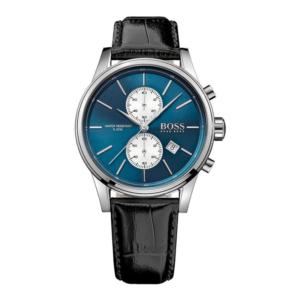 Hugo Boss Men's Watch Chronograph Blue Jet Leather - HB1513283